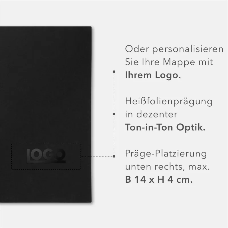 5 Stück Hotelmappen BL-exclusivdruck® OPTIMA-plus Naturkarton